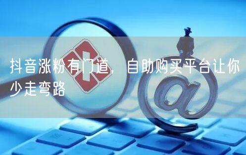 抖音涨粉有门道，自助购买平台让你少走弯路
