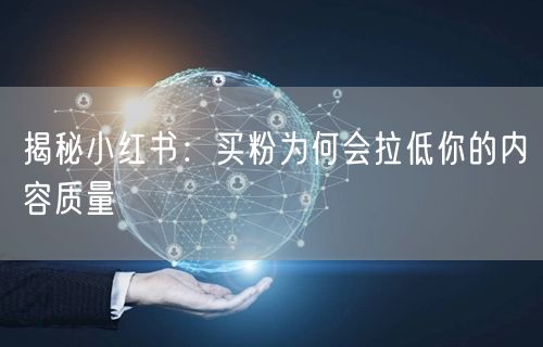 揭秘小红书：买粉为何会拉低你的内容质量